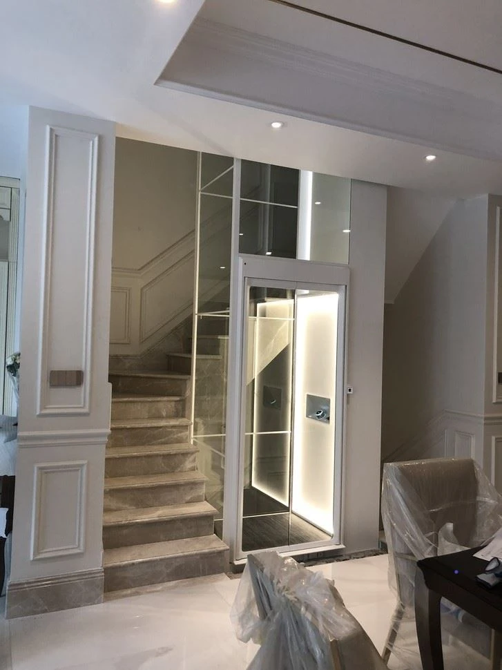 Lukket Glas Villa Platform Elevator